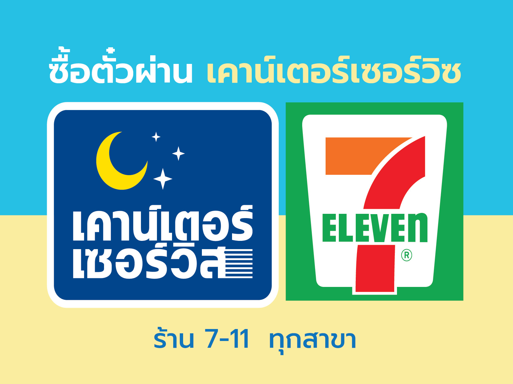 ช่องทางการซื้อตั๋วผ่าน 7-11